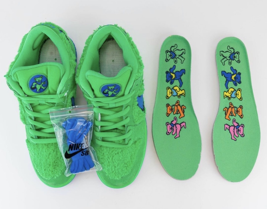 Grateful Dead Nike SB Dunk Low Green Bear CJ5378-300 Release