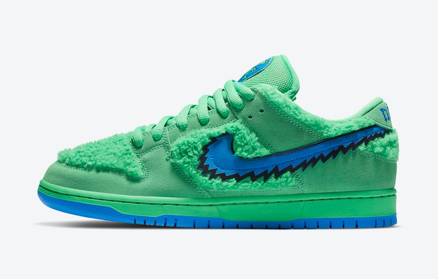 Grateful Dead Nike SB Dunk Low Green Bear CJ5378-300 Release Info Grateful Dead Nike SB Dunk Low Green Bear CJ5378-300 Release Info
