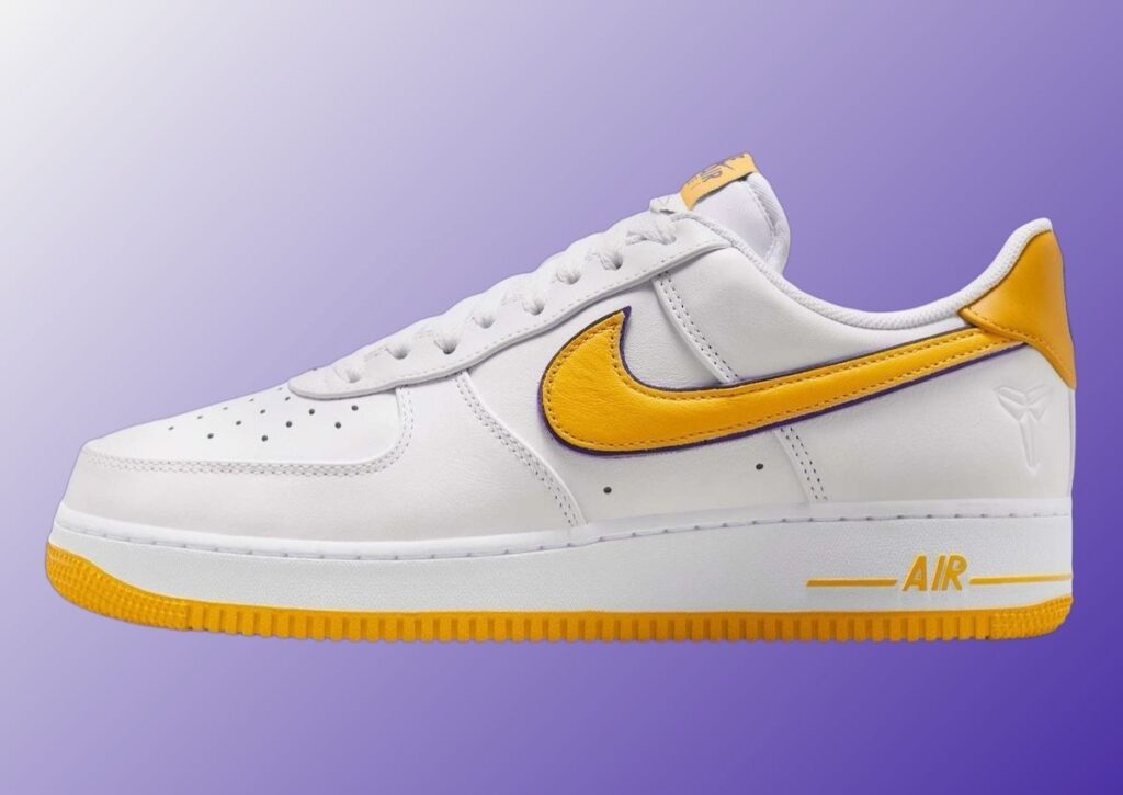 Kobe Bryant Nike Air Force 1 Low White Varsity Maize FZ1151-100